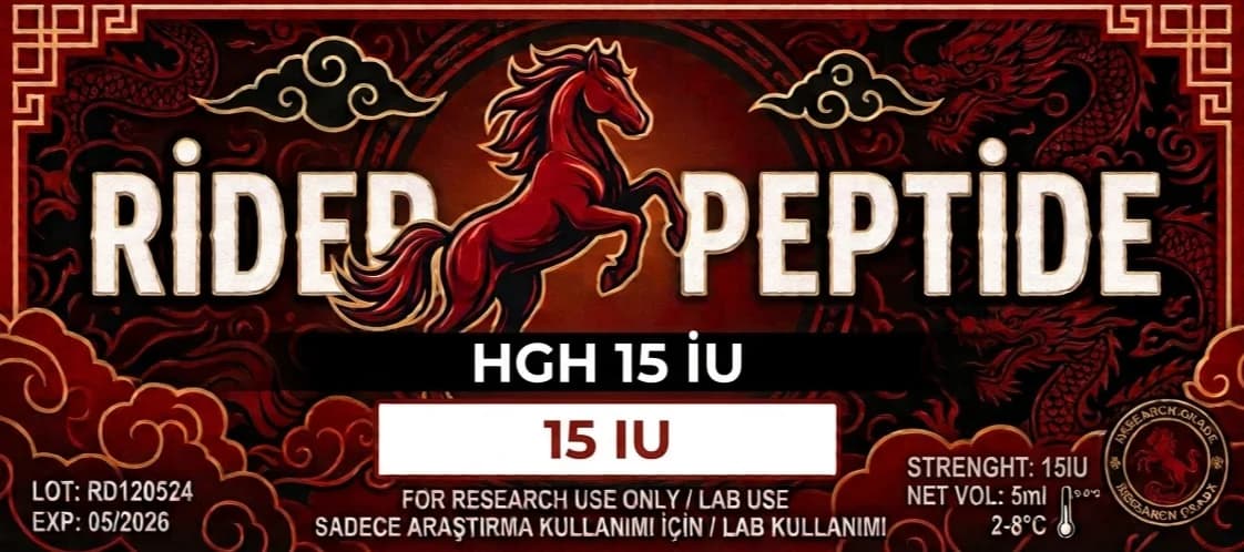 HGH 15 IU etiket tasarımı
