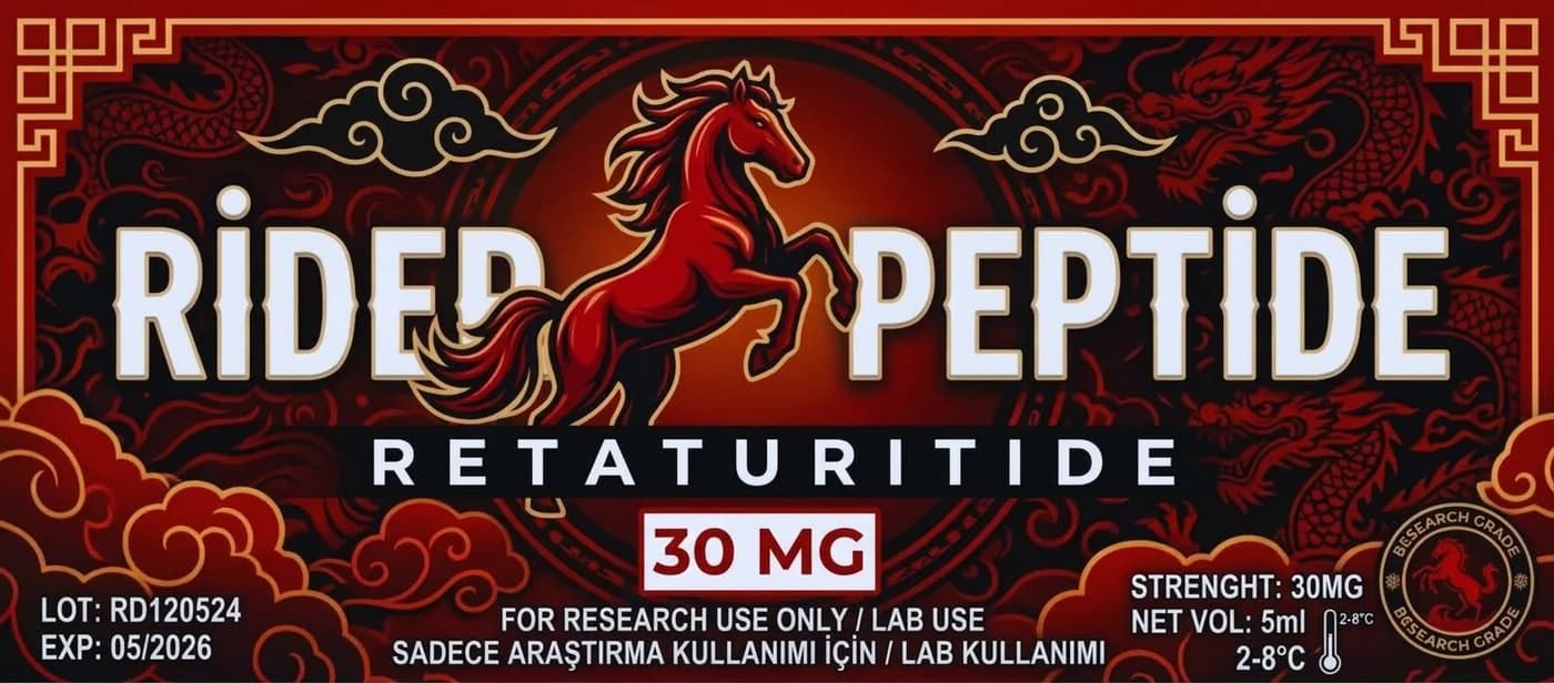 Retatrutide 30 mg etiket tasarımı